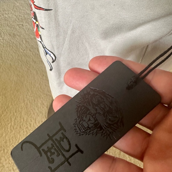 BNWT Ed Hardy Vintage 2000 Style Panther Tattoo Graphic Cropped T -Shirt. Large - Picture 5 of 9